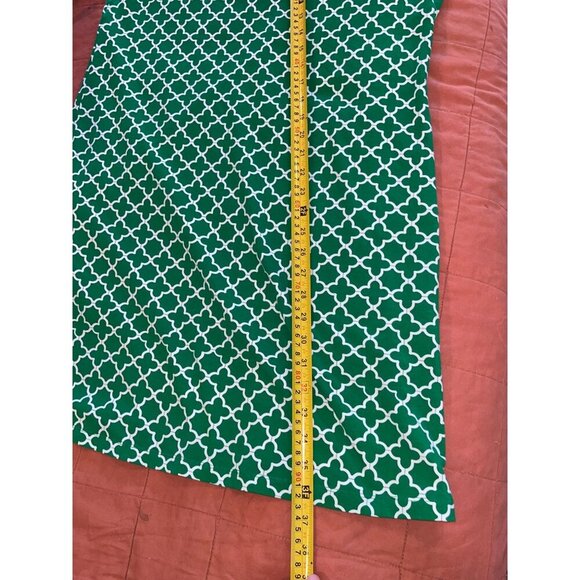 Pappagallo Green Split Neck Summer Shift Dress  Size 10 Womens - Picture 6 of 6